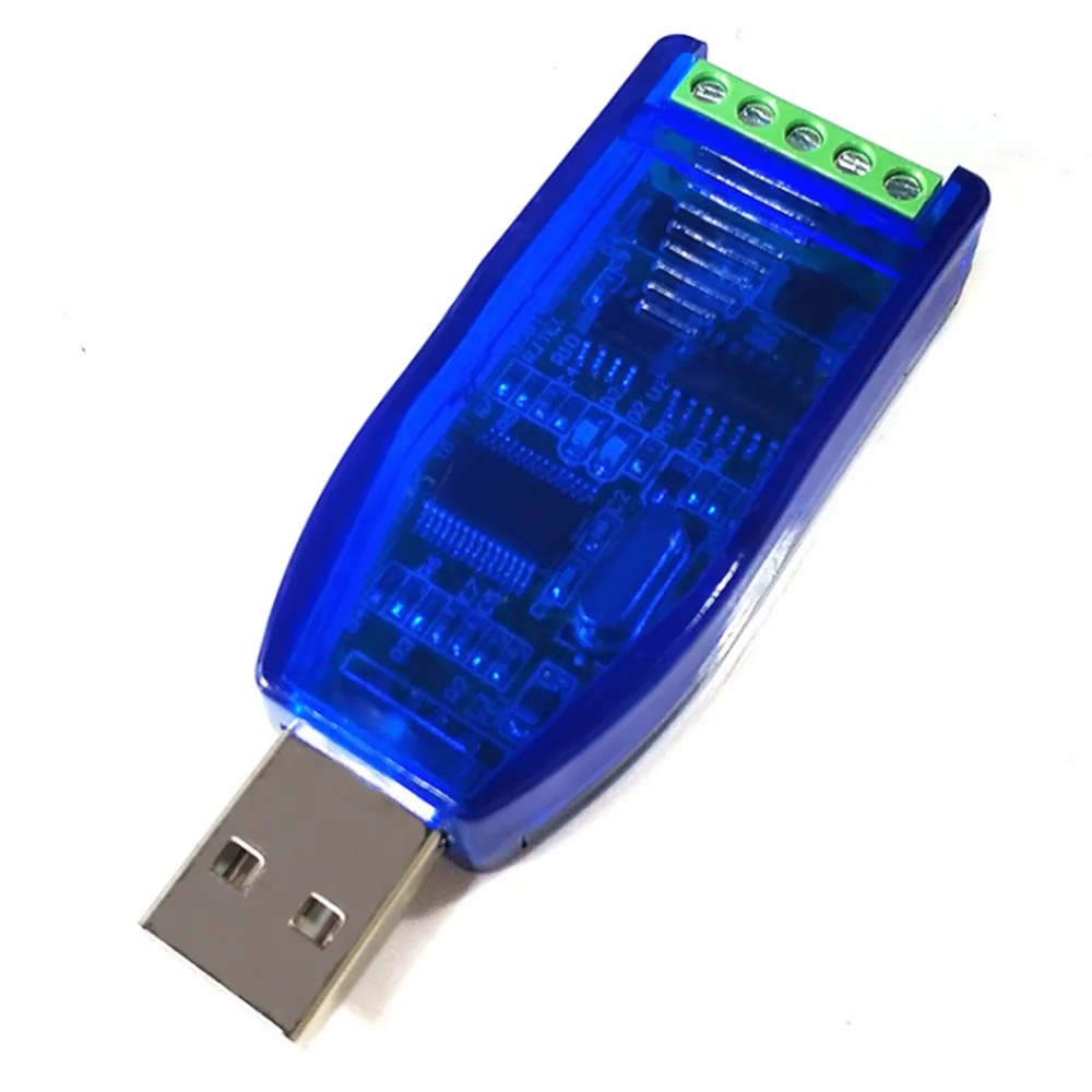 Industrial USB to RS485 RS232 Converter Upgrade Protection RS485 Converter Compatibility V2.0 Standard -485 Connector