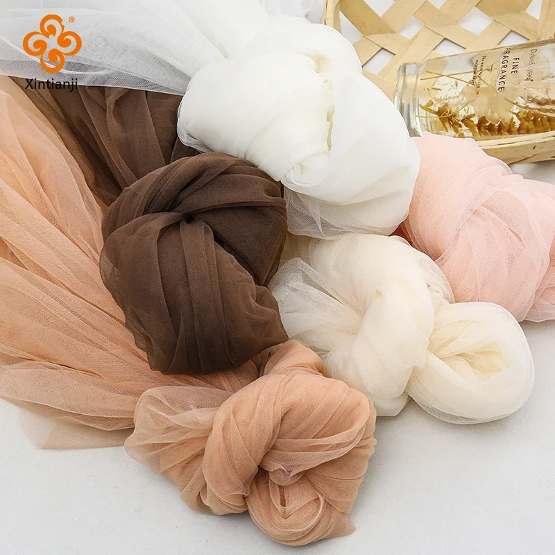 0.5/2/5m Low Stretch Corsetry Fabric Premium Strong Net Soft Nude Tulle for Corset,Power Mesh,DIY Women Dress,Bridal Veil Sewing