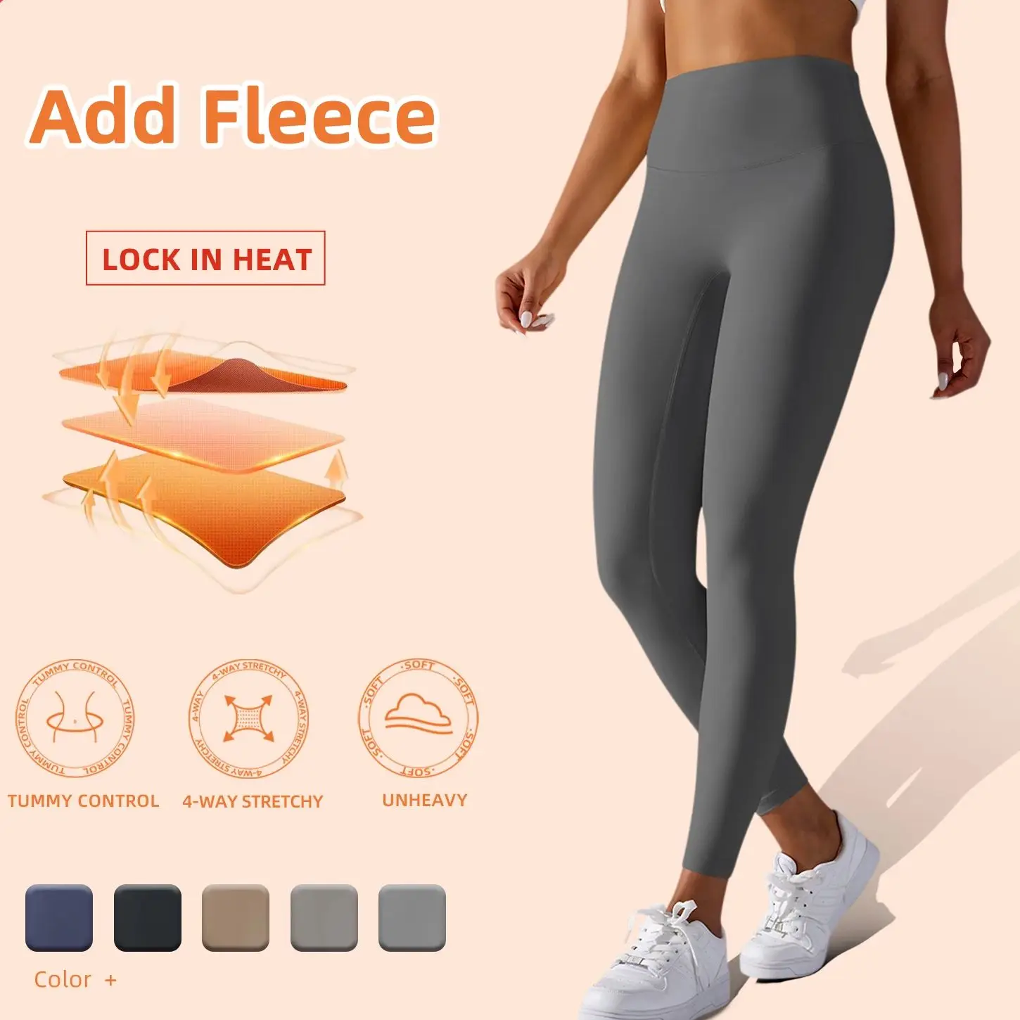 Winter Warm Thicken Yoga Leggings Women Fitness Leggings  Running Cycling Pants Breathable Sports Leggings High Waist Workout