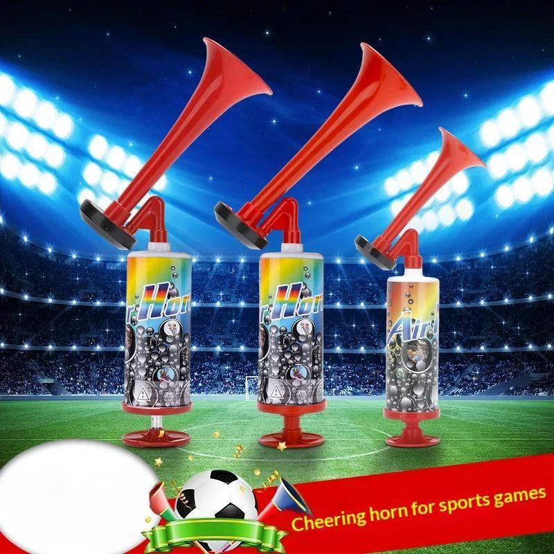 Loud Handheld Air Horn Portable Pump Noisemaker Mini Safety Toy Horn for Football Game Outdoor Party Prank
