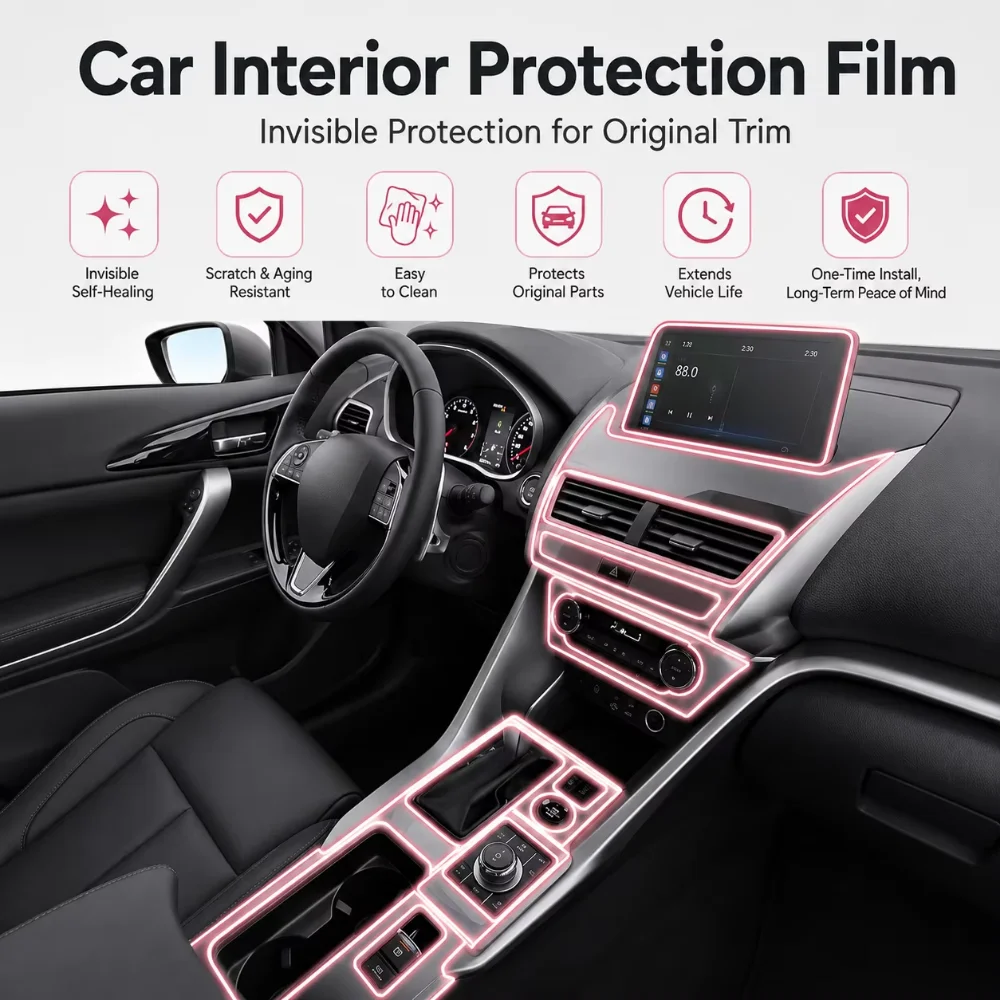 

Car Dashboard Multimedia Navigation Transparent Anti-Scratch Protection Film Modification For Mitsubishi Eclipse Cross 2018-2025