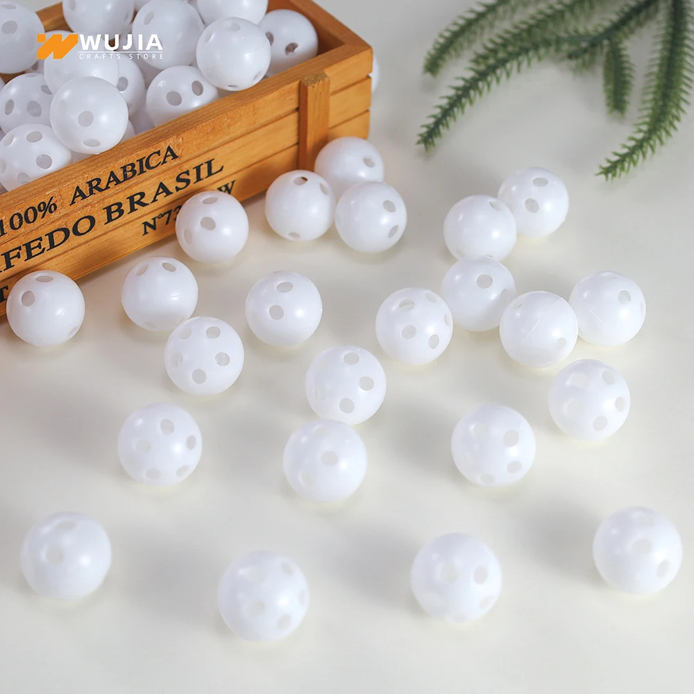 

30/50/100Pcs 24mm Plastic Rattle Squeaker Bell Balls Noisemaker Repair Fix DIY Crafts Insert Pet Baby Toy Plush Doll Accessories