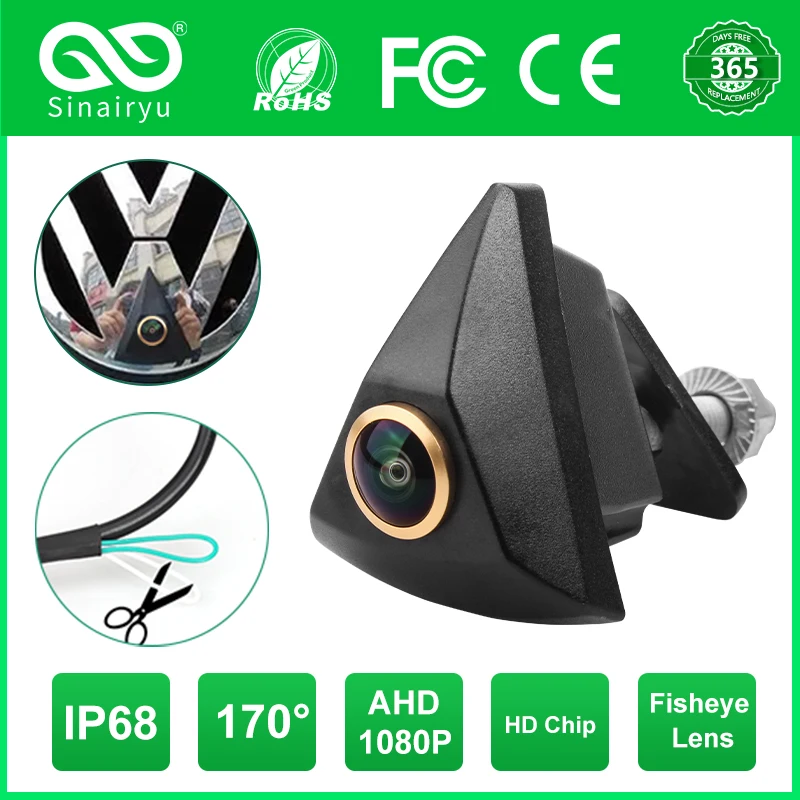 

CCD AHD 1080P Car Front View Logo Camera For VW Transporter T4 T5 Passat CC B5 B6 Golf 4 5 6 Polo Jetta Bora Touran Caddy