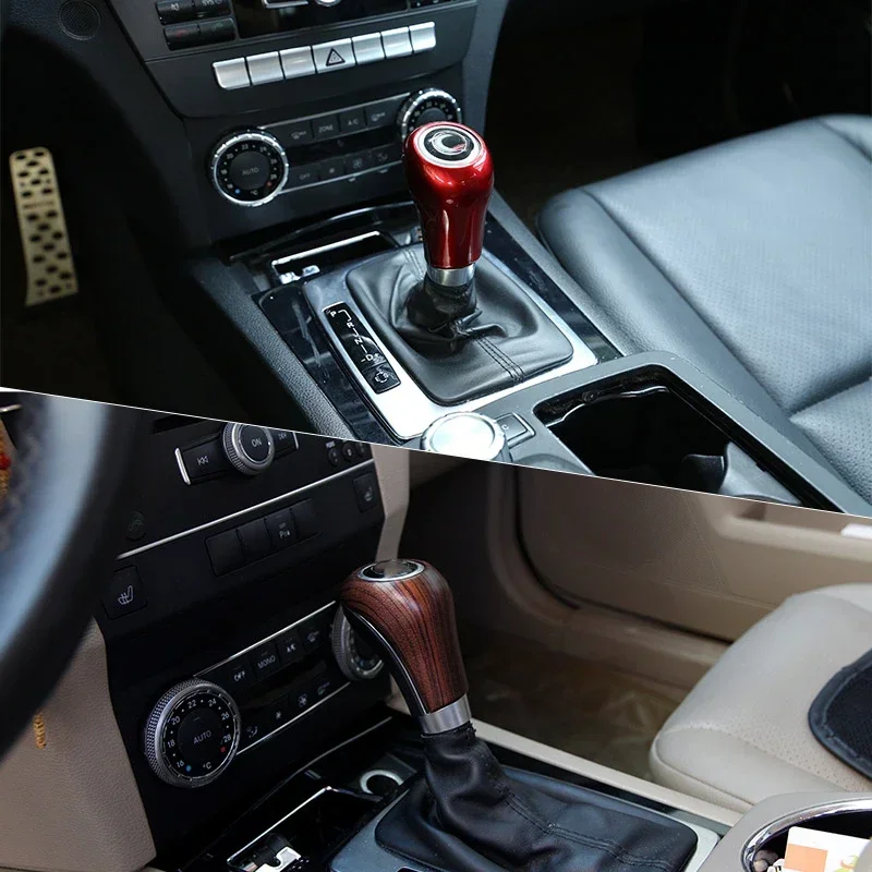 Car Gear Shift Knob Cover Trim Accessories for Mercedes Benz A C E G GLK CLS Class W169 W203 W204 W211 W212 W463 X204 W219 W218