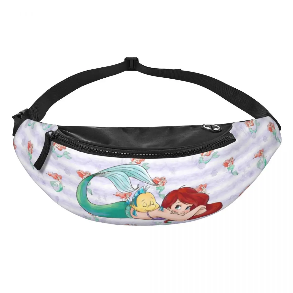 

Поясная сумка-бананка Custom The Little Anime M-Mermaid для женщин и мужчин, кроссбоди, для бега, для телефона и денег