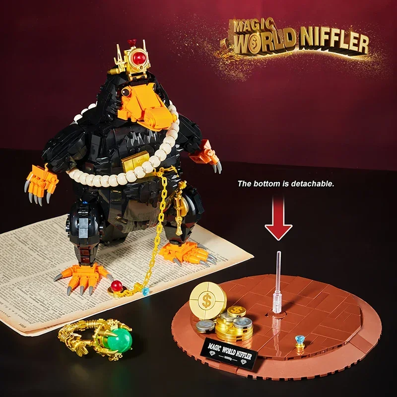 1148PCS Animal Niffler Building Block - Modello di topo da caccia al tesoro, regalo di film magico per bambini e collezionisti (assemblaggio fai da te)