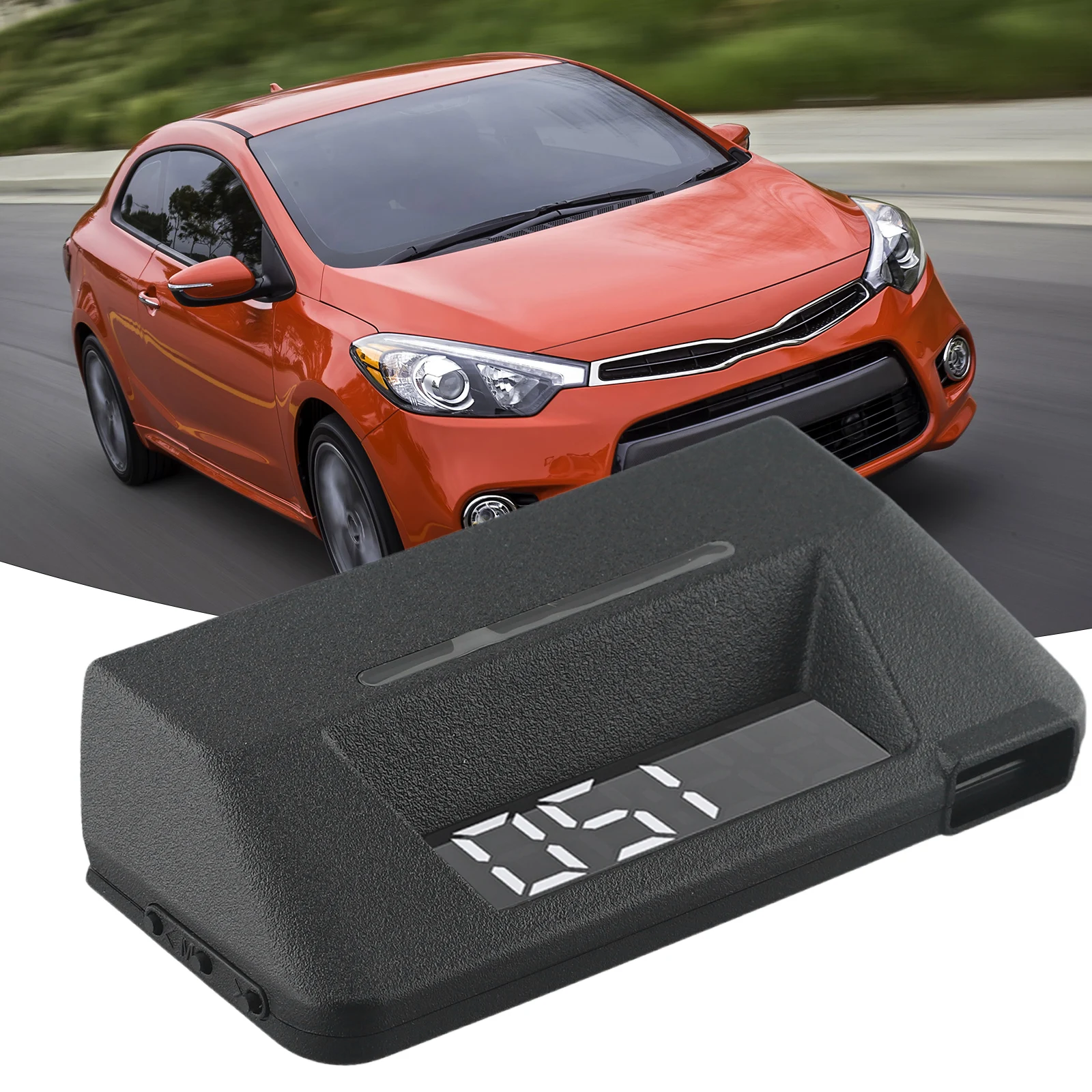 OBD2 Car HUD Gauge for Driving Computer with Speedometer Oil Pressure Water Temp Transmission Oil Temp and Voltage Display