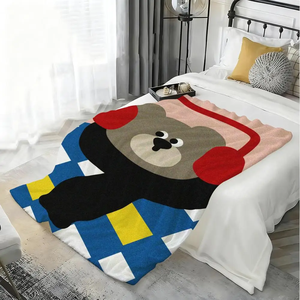 

Art Oil Painting Series Throw Thick Flannel Blanket Lightweight Warm Cozy Skin-Friendly Throw for Sofa Bed Office Winter Use