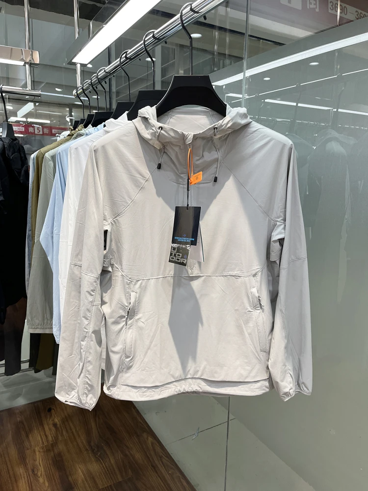 

Мужская куртка Silky Wing 2025: Новинка Весна-Лето, тонкая верхняя одежда для активного отдыха с защитой от УФ-излучения, дышащая, солнцезащитная, из нейлона и спандекса