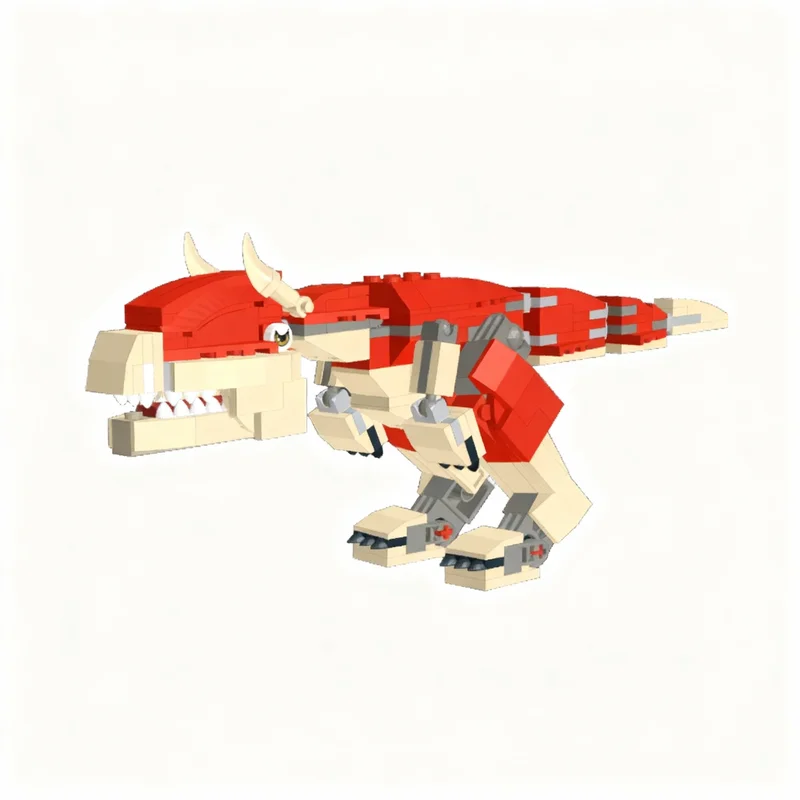 191pcs MOC Creator Carnotaurus The Horned King Model Building Blocks Christmas Gift Assemble DIY Art Craft Collection Creative