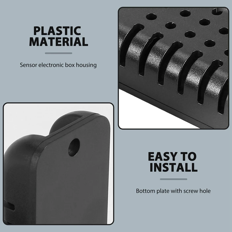 電気機器用湿度センサー付きrise-プラスチックケース、小型プロジェクトボックス、コントロールボックス、楽器用、2個