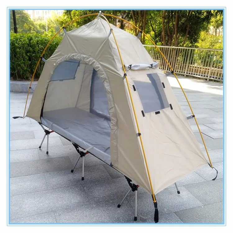 Fishing Outdoor Single Camping Light Off-Ground Tent Rain Protection Sun Cycling Motorcycle Travel Park Camp Bed Tent