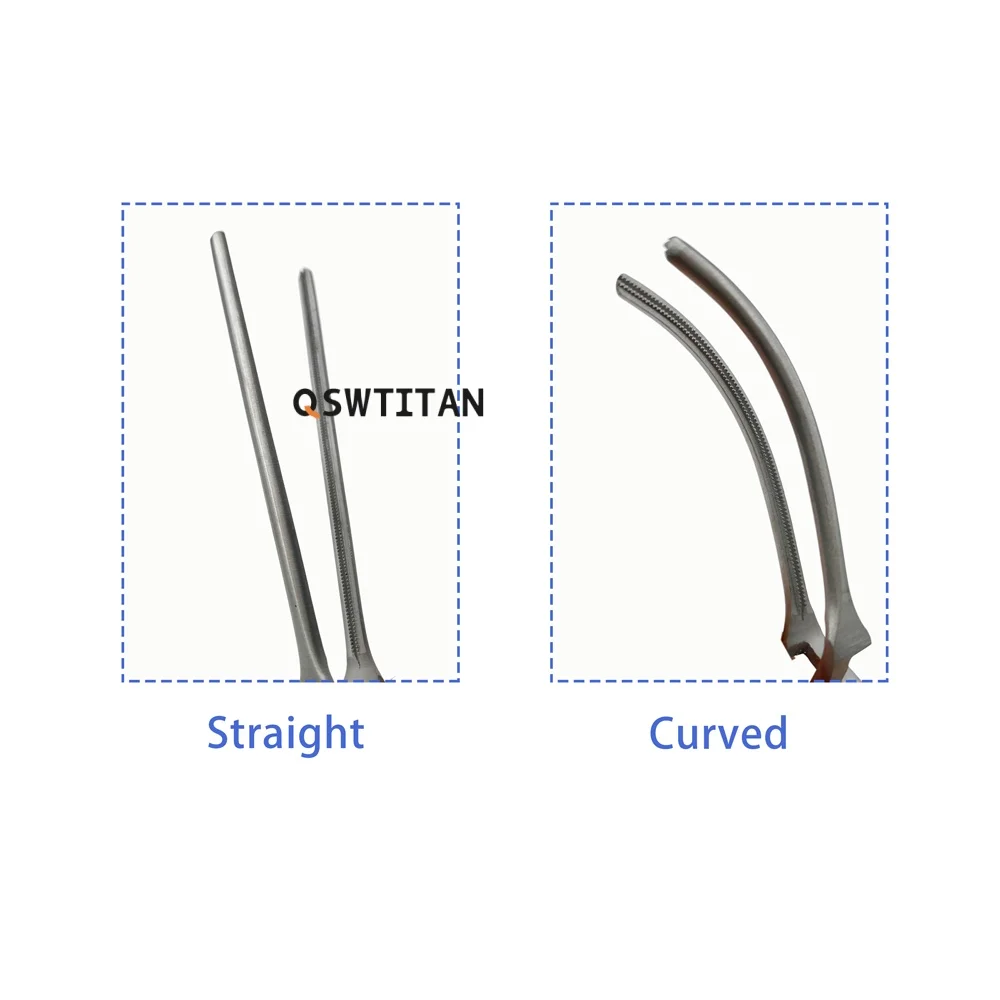 Arterial Venous Vascular Clip Straight / Curved Closer Temporarily Block The Venous Cross Hemostatic Clip