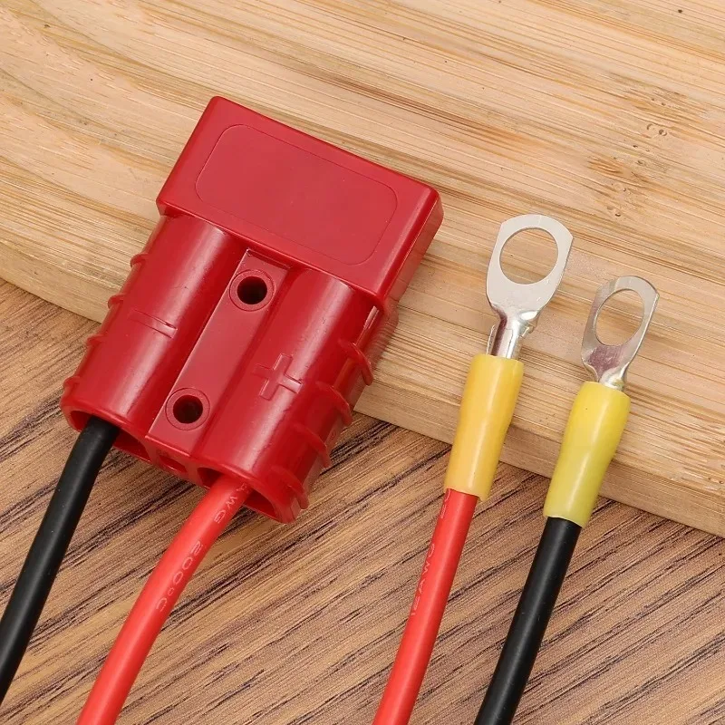 1/2PCS Battery Power Plug Cable Terminal Double Pole with Copper Contact Power Connectors 50A 1000V Charging Plug Accessories