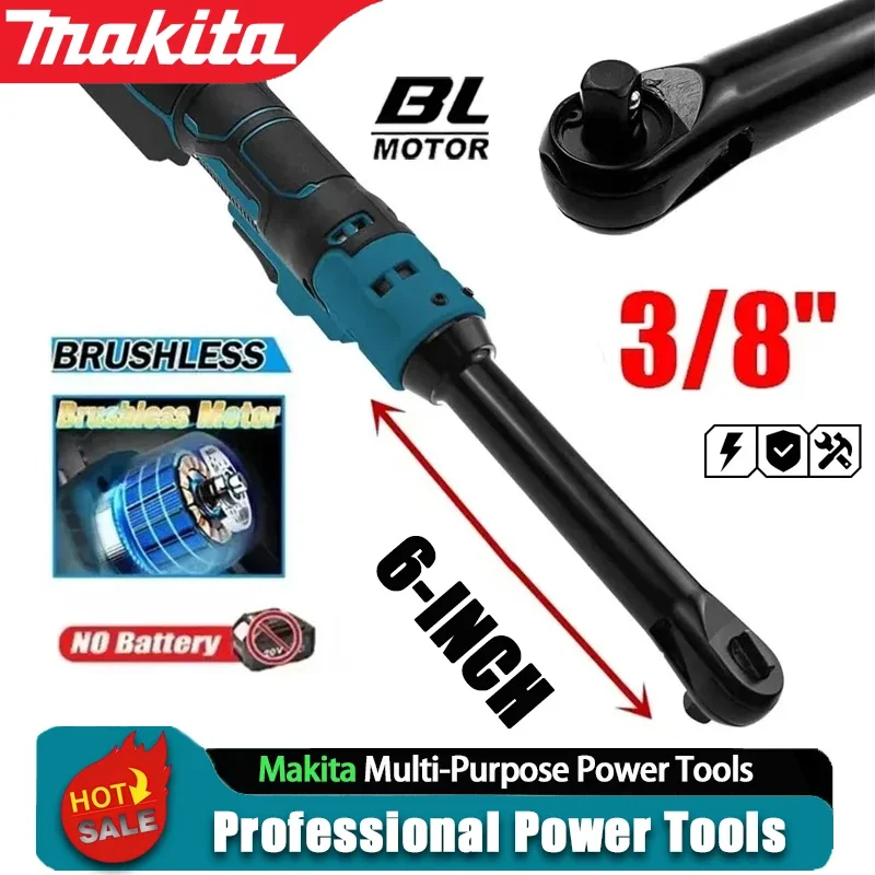 

Makita Electric Ratchet Wrench 6-inch 3/8 "extension Head Disassembly Nut 220N. M Cordless Drive Tool for Milwaukee/DEWALT