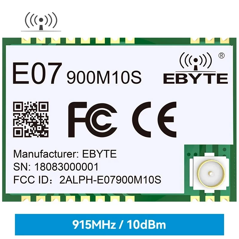 CC1101 Wireless RF Module 868Mhz 915Mhz E07-900M10S IPEX/Stamp Hole Antenna Long Range 1.5km SMD Package SPI Wireless Module