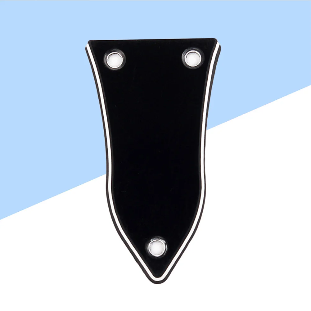 

3 Holes 3 Layers Truss Rod Cover for Electrical Guitar Bass Electric Guitar Replacement Parts GR17 (Black)