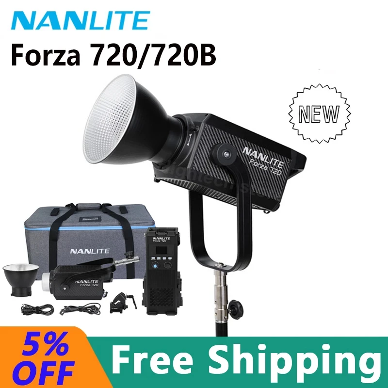 

Nanlite Forza 720 720b 500II 300BII Professional Fill light Photography Light Video Portrait Live Broadcast High Power Daylight