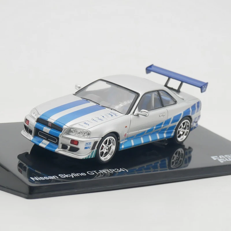 

Diecast IXO 1:43 Scale Nissan Skyline GT-R R34 Movie Car Alloy Car Model Collectible Toy Gift Souvenir Display Ornament