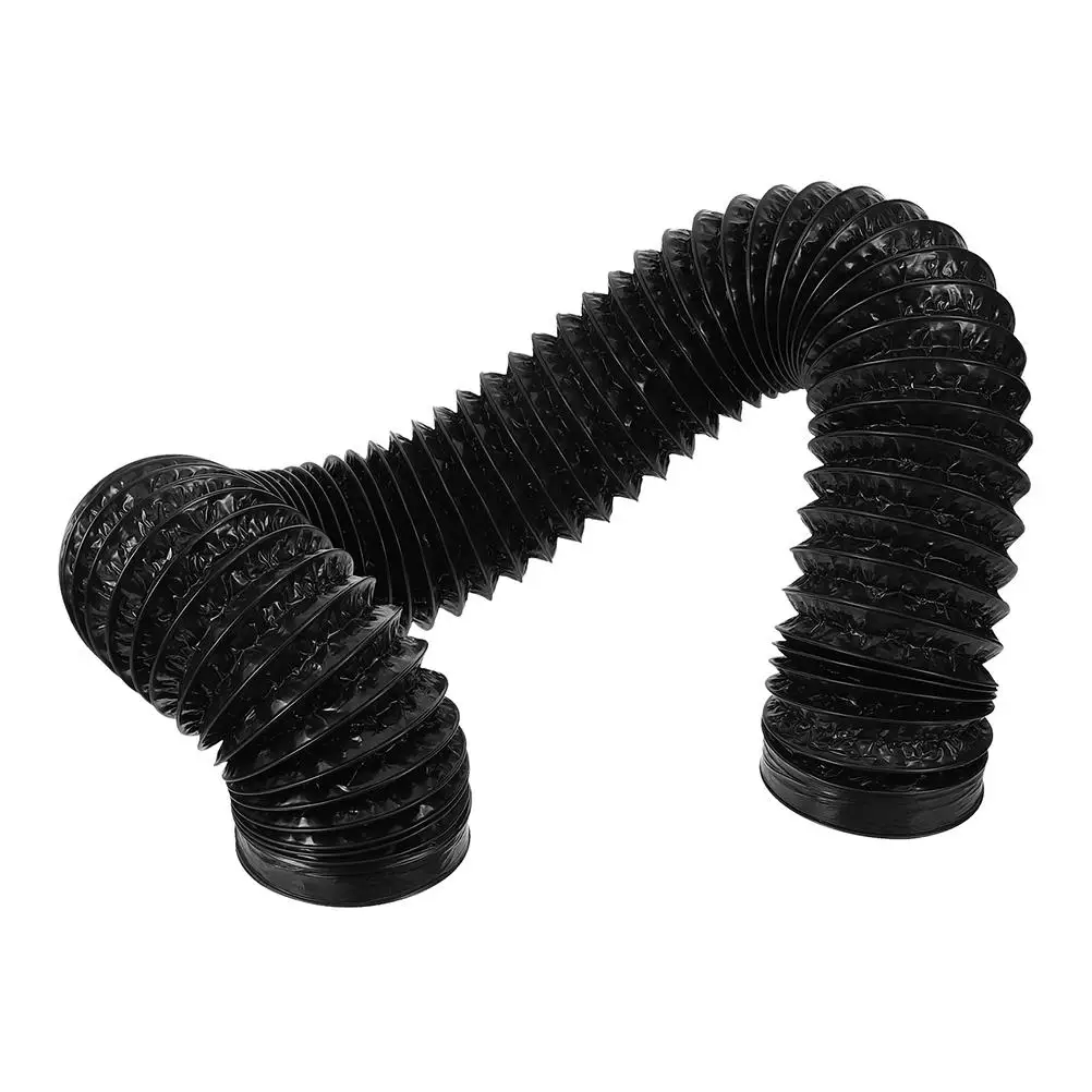 150mm x Vent Hose Thickened Aluminum Duct Black PVC Pipe for Dryer Vent Hose St Drum Dryer Ventilation Exhaust