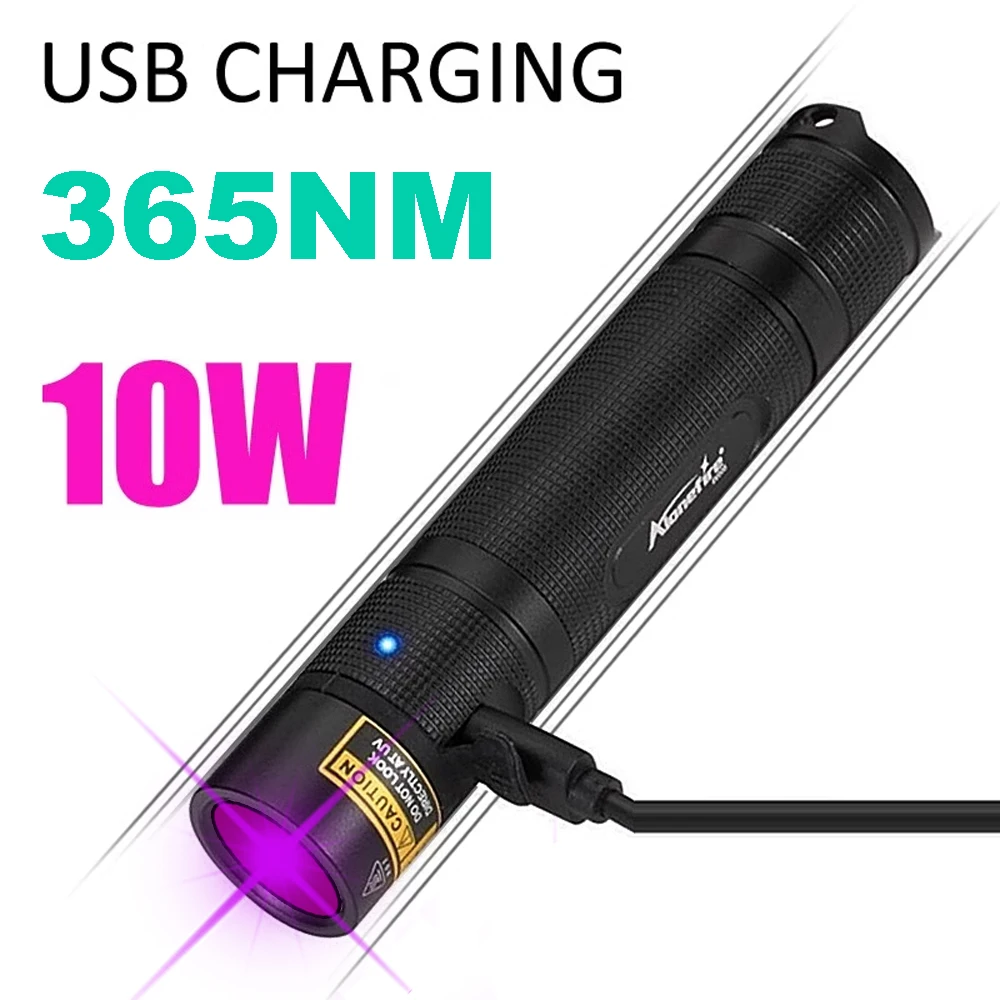 

SV006 Outdoor purple Light type c charging anti-counterfeiting banknote inspection special flashlight 18650 lithium battery