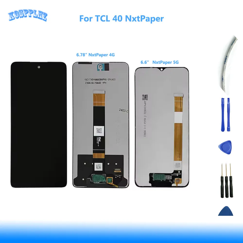 

For TCL 40 NxtPaper 5G Screen LCD Repair For TCL 40 NxtPaper 4G T612B LCD Touch Screen Display Digitizer Assembly Replacement