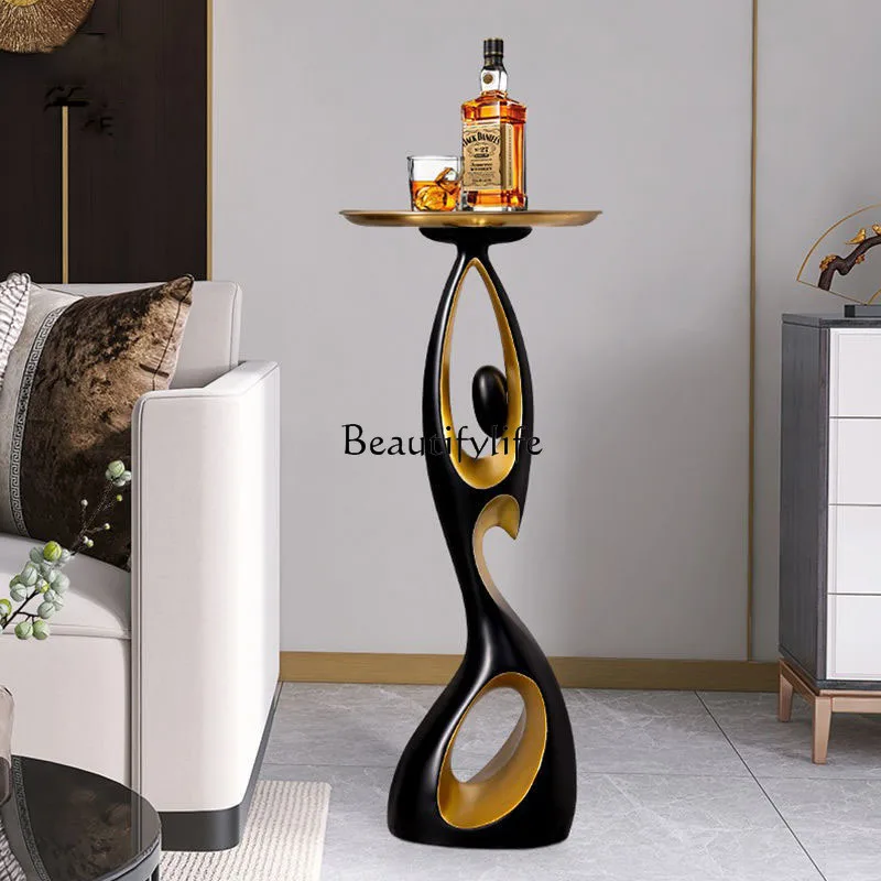 

Creative Home Decor Art Abstract Sofa Side Table Light Luxury Living Room Porch Decoration Corner Table Designer Furniture