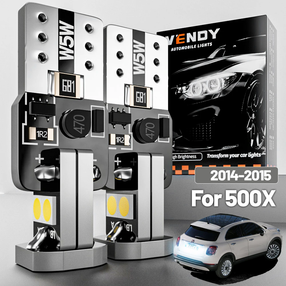 

2pcs LED License Plate Light For Fiat 500X 2014 2015 Canbus Accessories