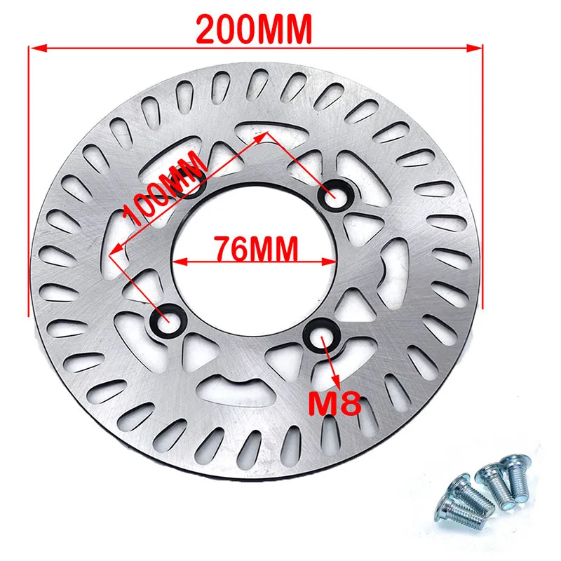 Disco de freno delantero y trasero para motocicleta, placa de disco de 180mm, 190mm, 200mm, 210mm, 220mm, para KAYO BSE, 125cc, 140cc, 160cc