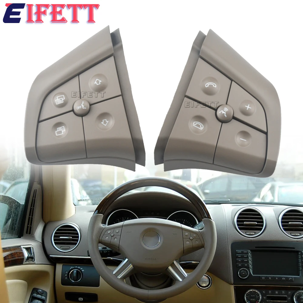 For Mercedes Benz W164 GL ML W251 R Class 2006-2009 Car Multi-function Steering Wheel Switch Buttons Phone Control Key