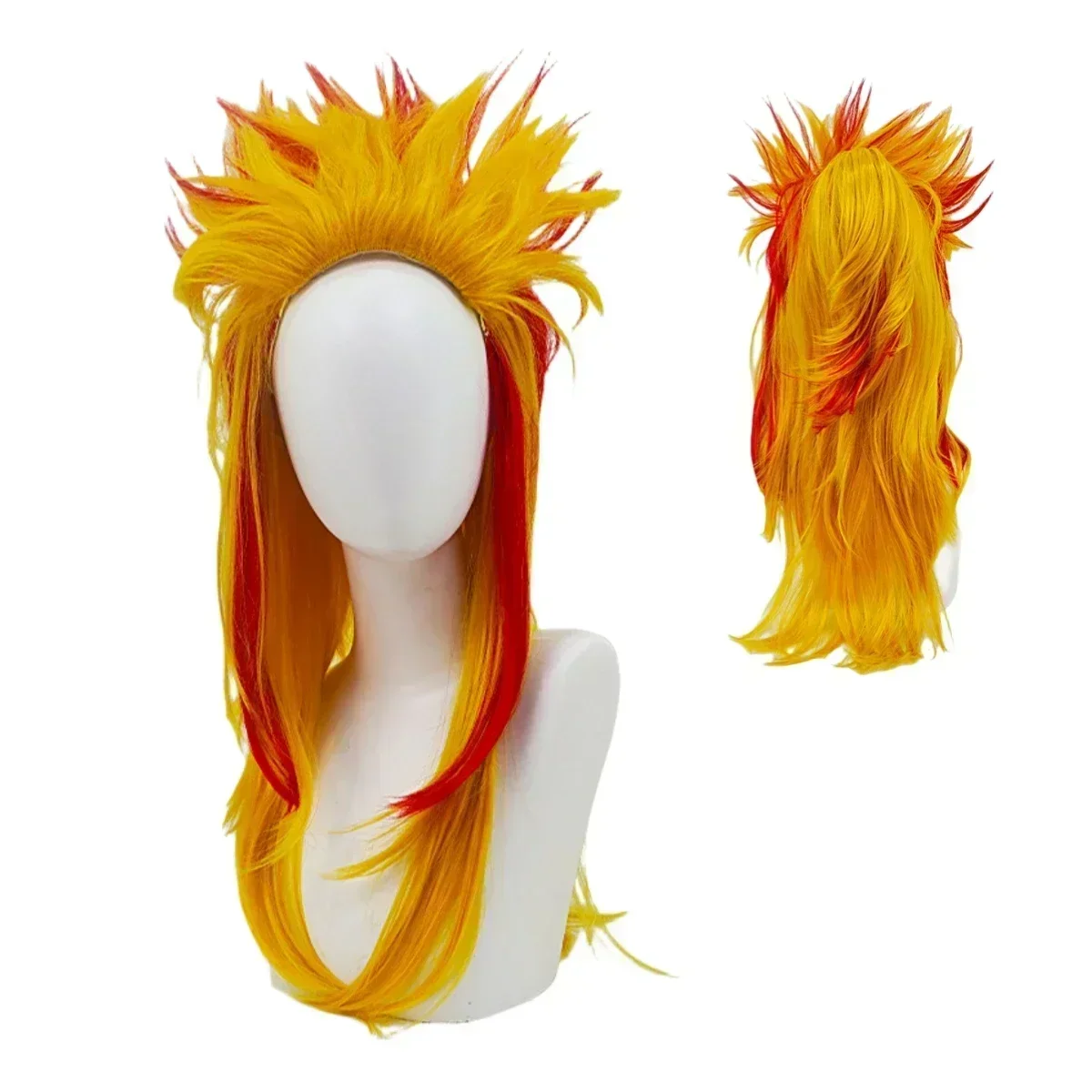 

Anime Rengoku Kyoujuru Kimono Volwassen Kinderen Cosplay Kostuum Halloween Party Uniform Pruik