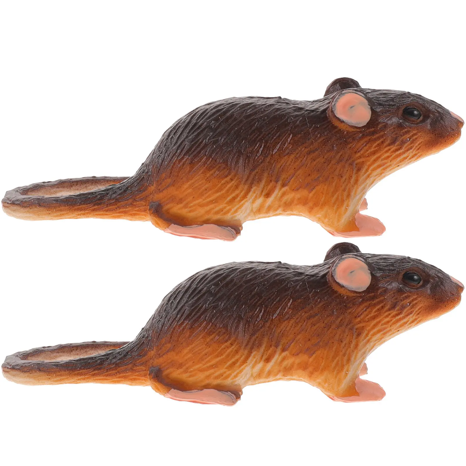 

2Pcs Wear-Resistant Fake Rat Plaything for Children Fun Interactive Learning Tool Halloween Prank Prop Party Decor Spooky