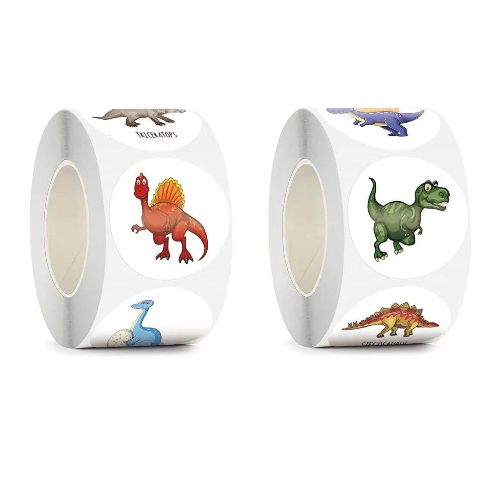 500 Stück Kinder Cartoon Aufkleber kleine Dinosaurier Muster Kinder Briefpapier Schullehrer liefert Belohnung Aufkleber