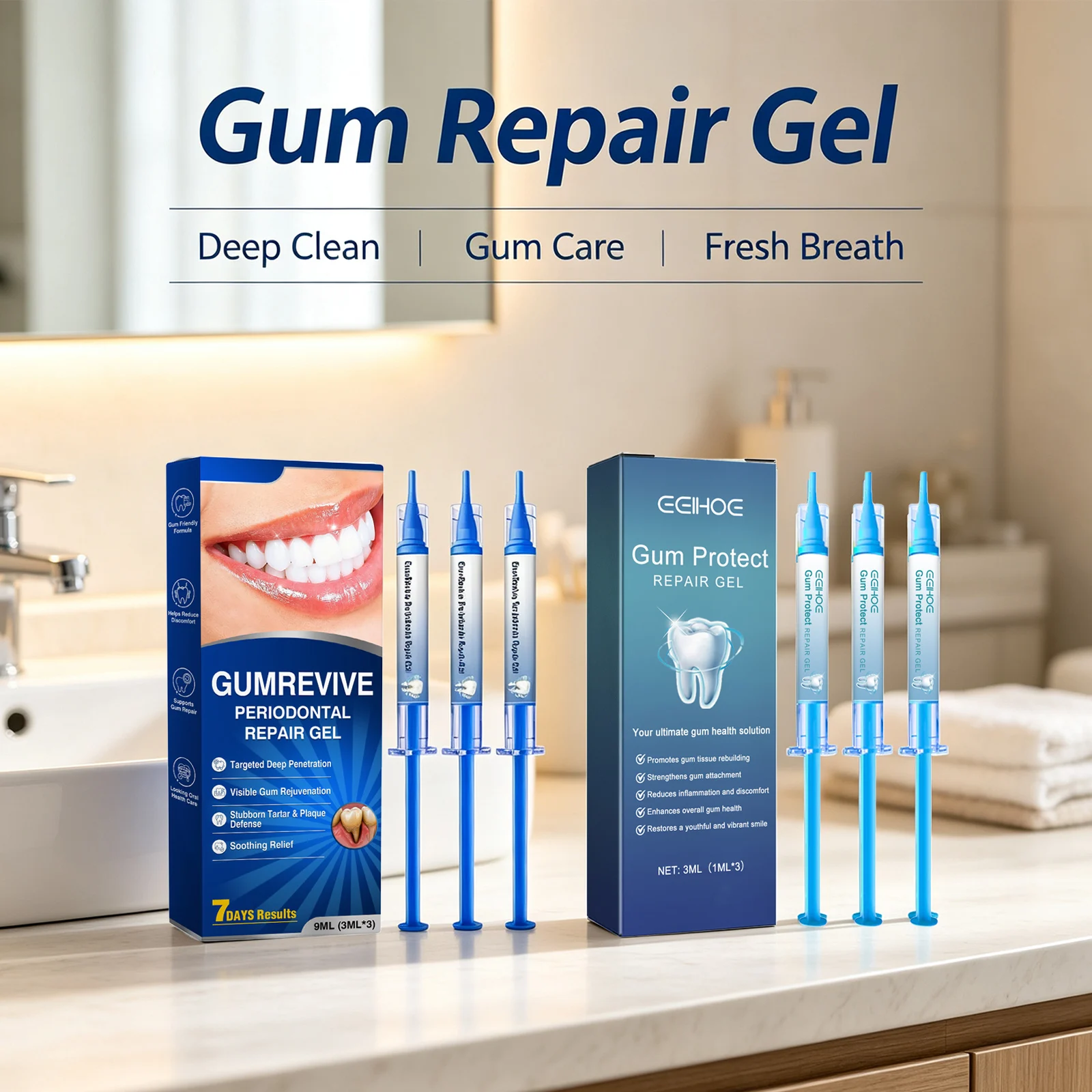 Gel Perawatan Gusi Memperkuat  - Teeth Whitening Serum ulasan dan harga