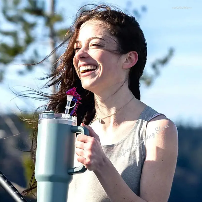 3d Printed Mini Dragon Straw Cover Cap, Silicone Straw Topper Compatible for Stanley 30 & 40oz Household Cups Accessories