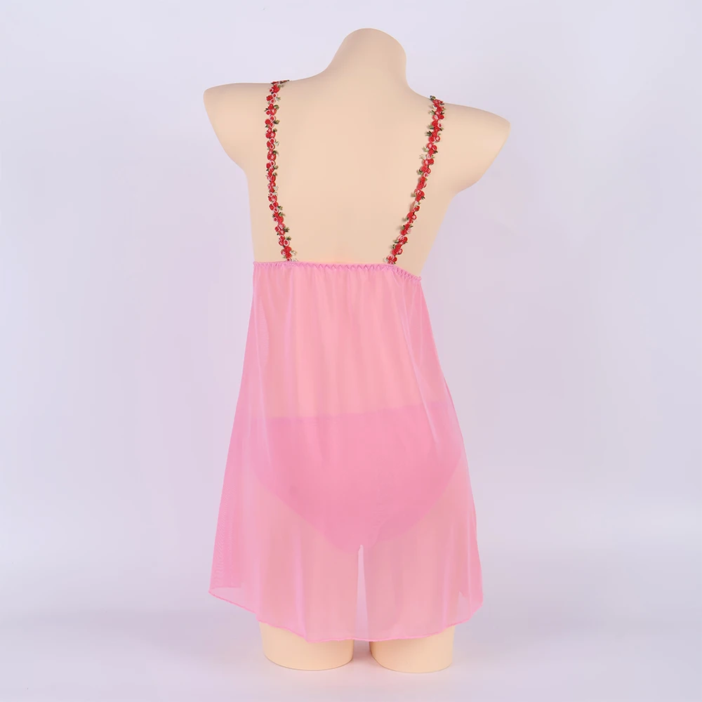 Sexy Lingerie Vrouwen Hanger Mesh Doorzichtige Split Pyjama Sexy Nachtkleding Lingerie Vrouwen Corset Sexy Nachtkleding Nachtjapon