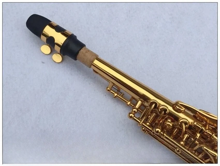 Fast shipping Straight Professional level Soprano Saxophone Abalone buckle Key Bb Musical instrument Sax With case 2026