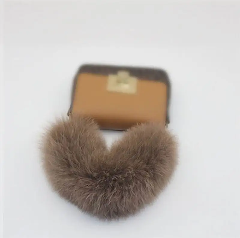 20/25/30cm Replacement Bag Strap Genuine Fox Fur Handbag Shoulder Straps Wrap Handle For Women Winter Accessories