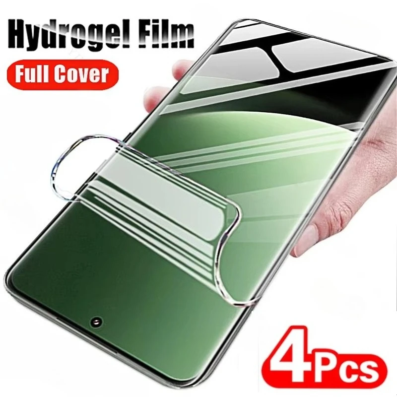 

4Pcs HD Hydrogel Film For Poco F7 X7 Pro M6 M7 Plus F5 F6 X5 X6 Pro C75 C71 C65 Full Coverage Soft Screen Protectors Not Glass