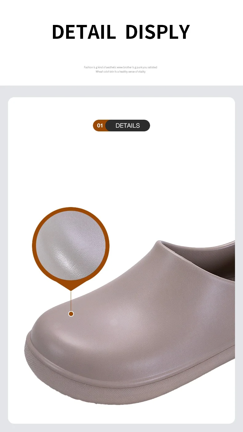 Professionelle rutschfeste Kochschuhe für Herren, ölbeständig, wasserdicht, atmungsaktiv, langlebig, leichte Arbeitssandalen für Restaurants – Detail 1