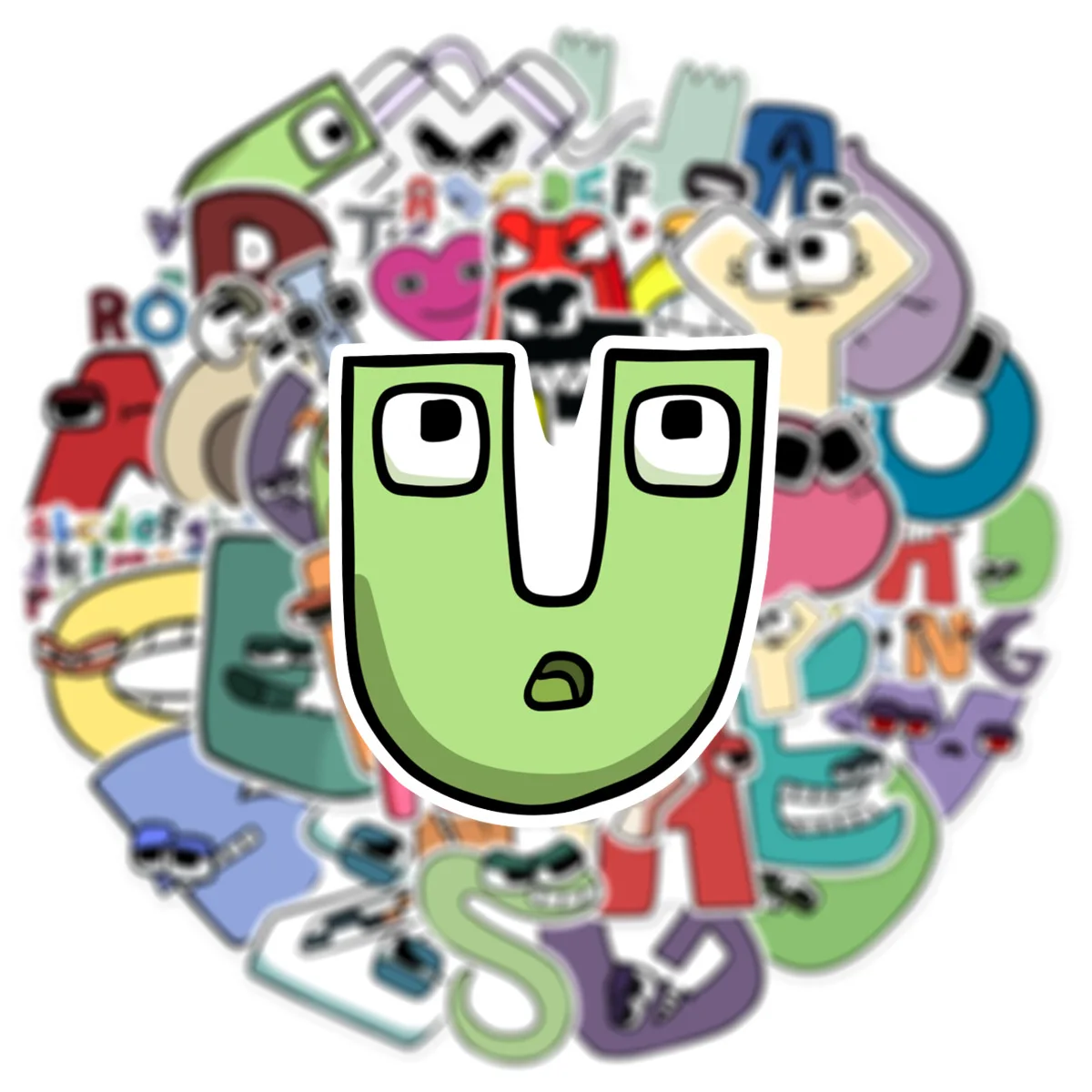 10/30/50 sztuk alfabet Lore litery legenda Cartoon naklejki Graffiti śmieszne dekoracyjne Party kubek wody naklejka na telefon komórkowy