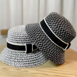 Korean Breathable Hollow Fisherman Hat, Personalized Basin Hat, Fashionable Diamond Bucket Hat for Women's Summer Outings