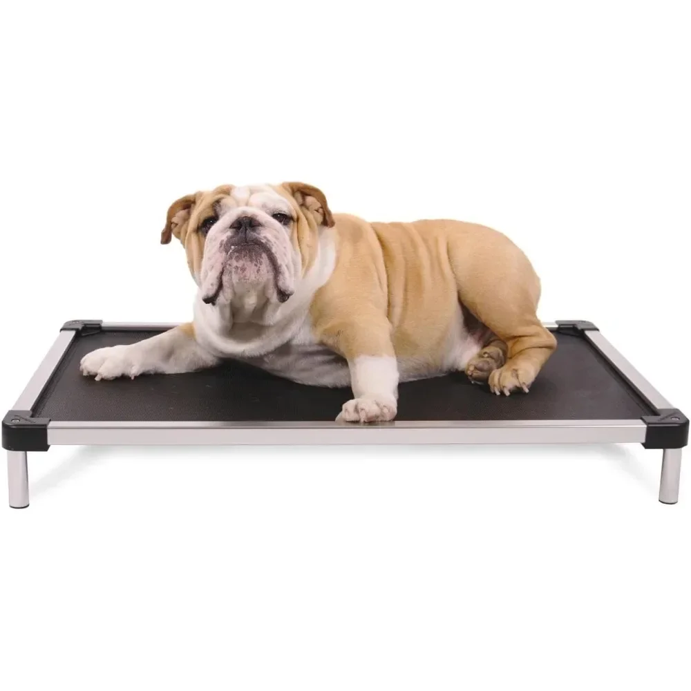 Chew Proof Mesh Elevated Dog Bed - Made for Aggressive Chewers, Indestructible Cot, Heavy Duty, 120-Day Warranty, Washable, Pre