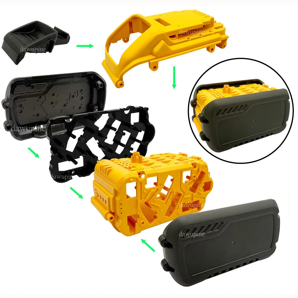 DCB609 15*21700 Lithium Battery Storage Box Case PCBA For DeWalt 20V 60V Battery Charging Protection Circuit Board Shell Housing view 4
