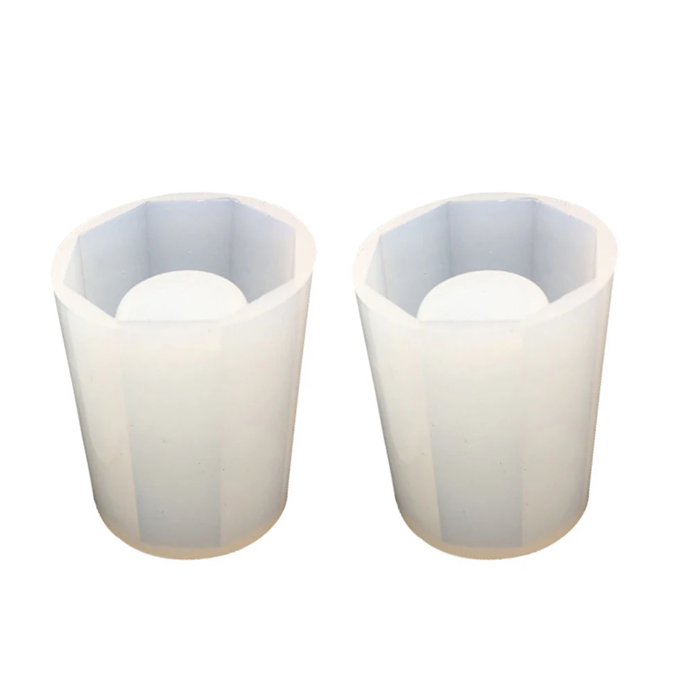 

Креативный DIY кристаллический эпоксидный силиконовый держатель для ручек, контейнер для хранения, прочный большой восьмиугольный белый настольный органайзер для офиса