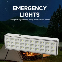 Handheld Emergency Light LED Fire Fighting Lights Power Failure Emergency Lamps Wall Mounted Bulbs Indoor Diammable Lighting