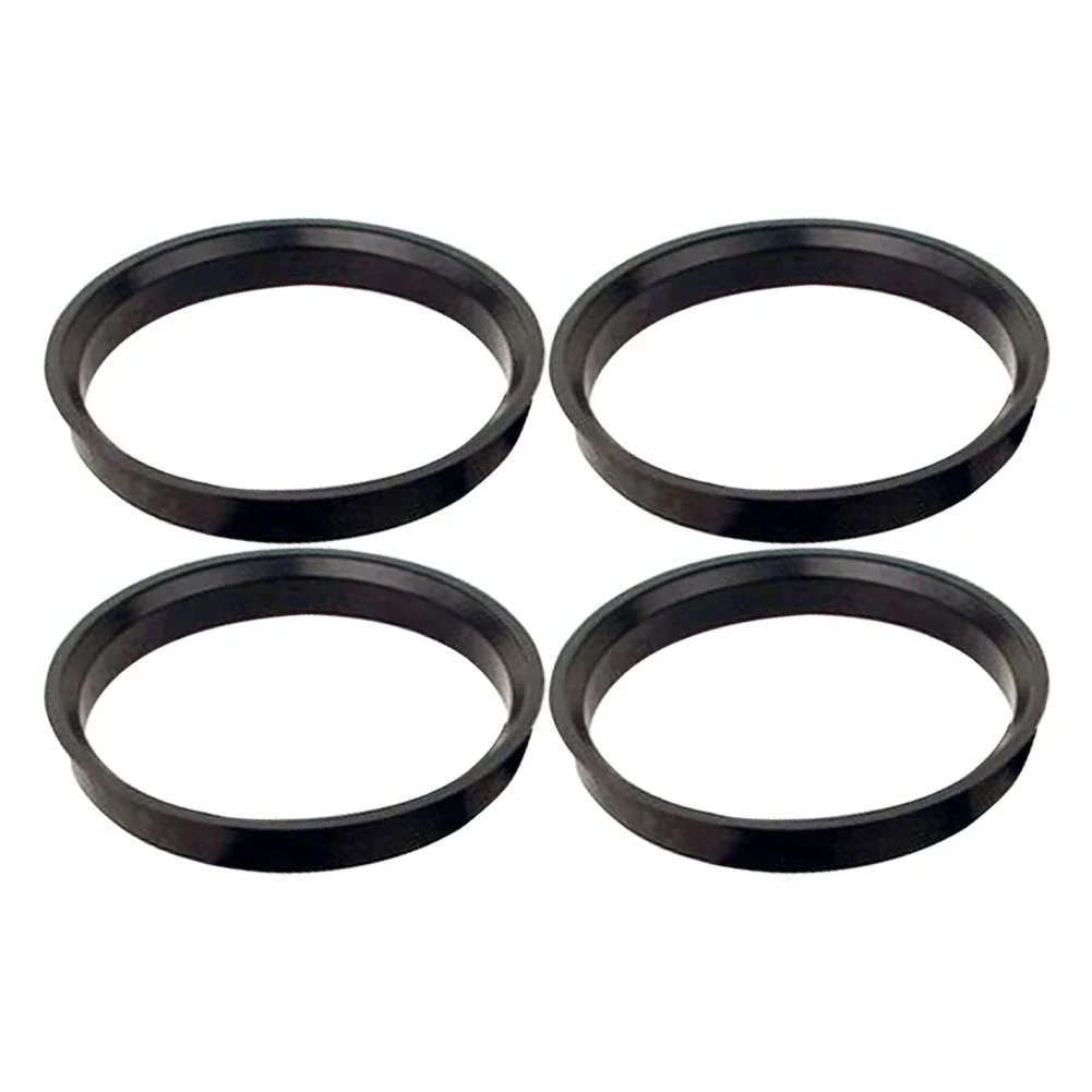 4X Hub Centering Ring For BMW Wheel Bore Center Spacer Black Precision Engineered To Correct Wheel For BMW 74.1*72.6Mm Parts