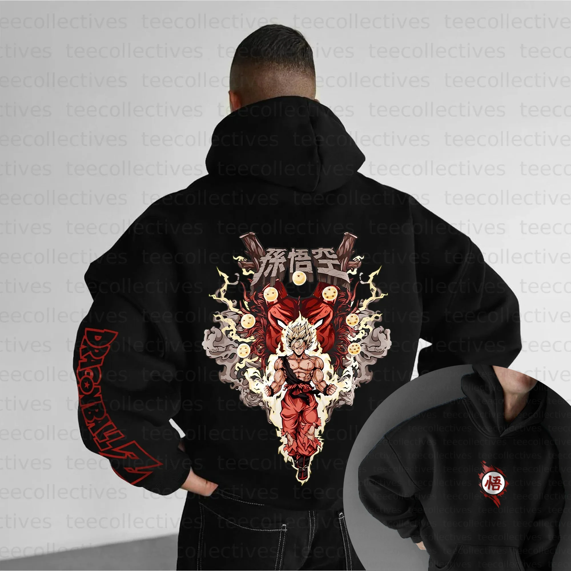 

Dragon Ball Parent-child Clothing Autumn and Winter Japanese Hotblooded Animation Classic Character Hoodie Men's and Women's Top