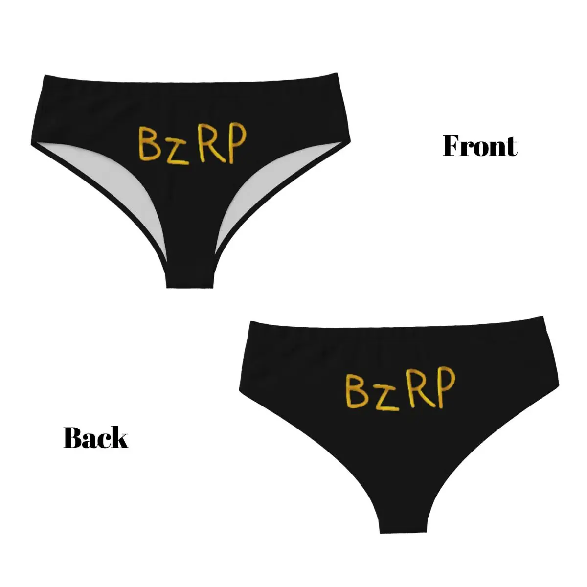 Custom Bizarrap Cap (BZRP) Panties Briefs Women's Comfort Briefs Underwear Breathable Female Underpants view 4