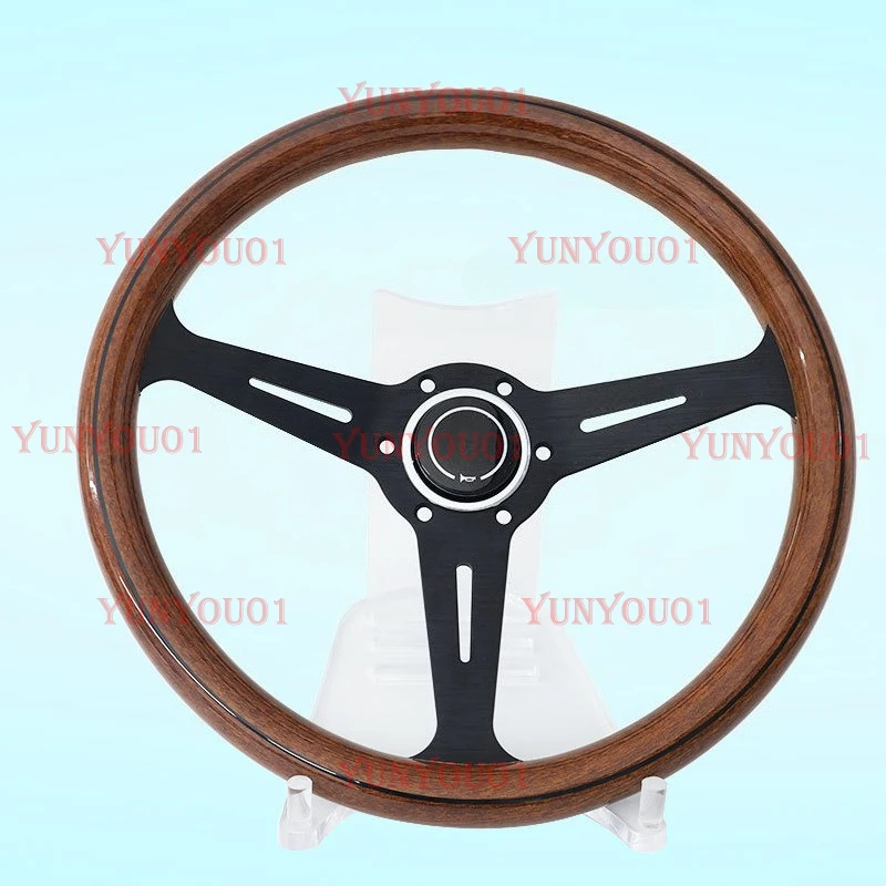 

Модификация автомобиля 14 дюймов 350 мм классический ретро руль из красного дерева универсальный 74 мм